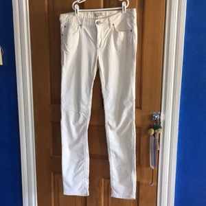 Free People White Corduroy Pants - like new! Sz 29